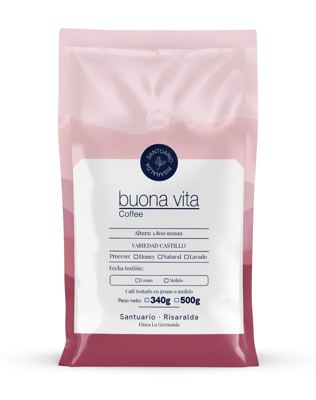 Castillo Buona Vita Café - café de especialidad Finca La Germania, Santuario Risaralda 340g